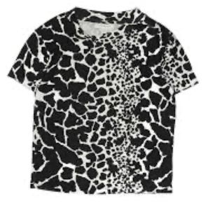 Topshop cowprint T shirt